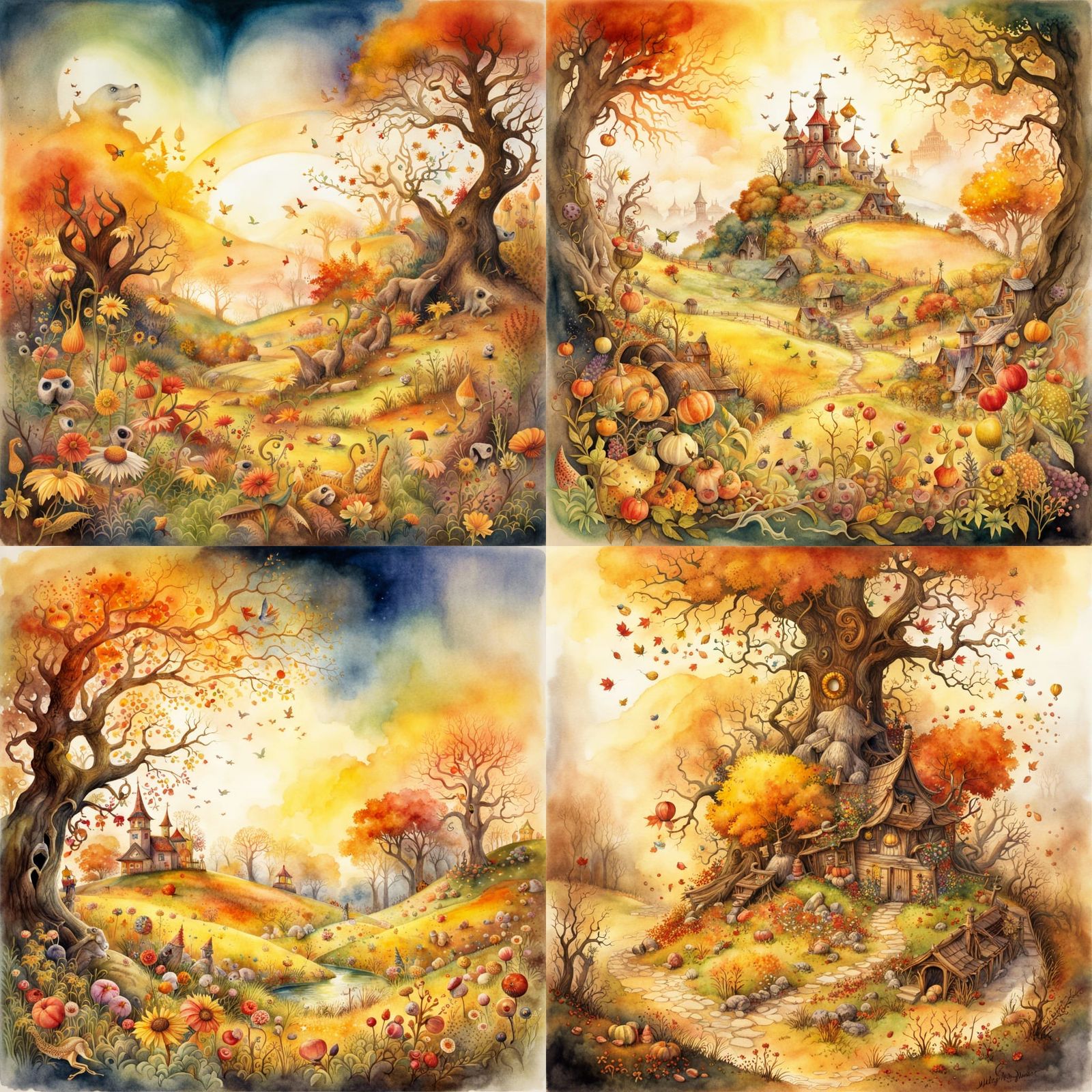 Magical Meadow: Enchanting Storybook Illustration