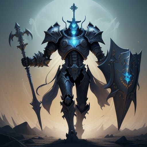 Gigantamax Armored Skeleton Warrior with Energy Claymore