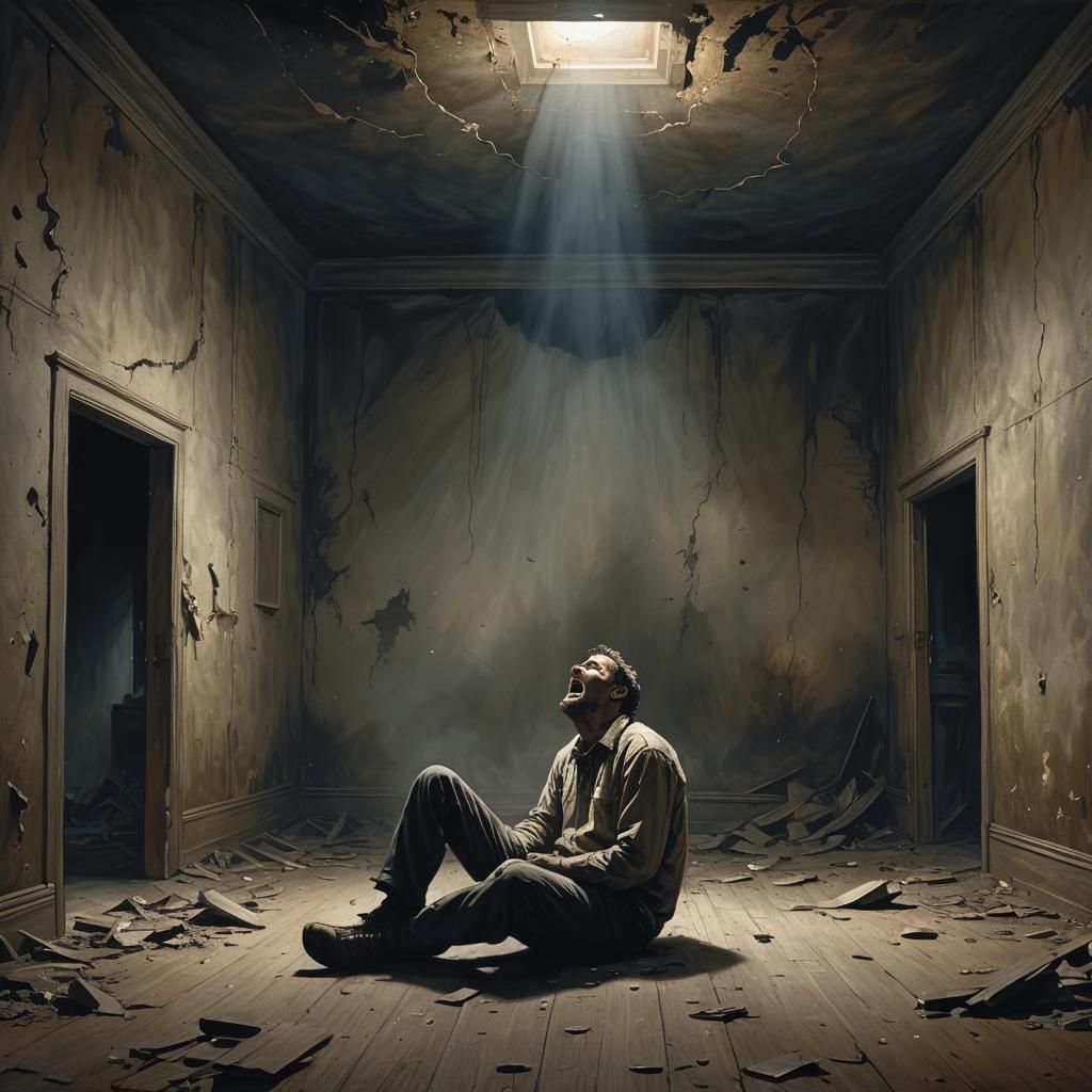 Man's Anguish: A Sinister Depiction of Depression