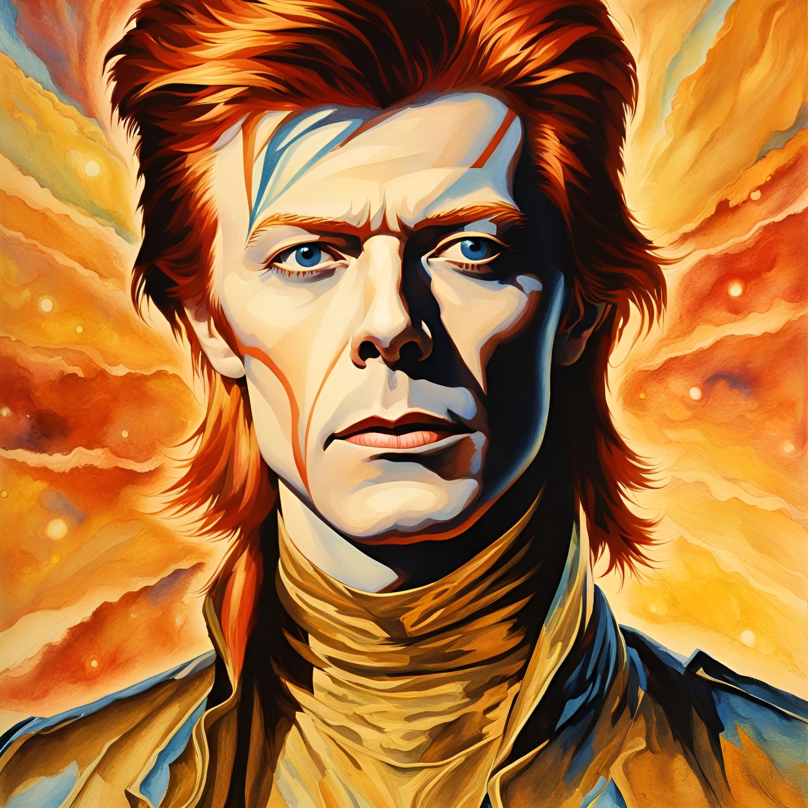 David Bowie in Heavenly Golden Light