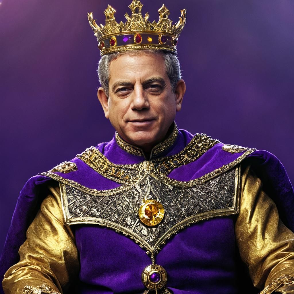 Regal Figure on Throne in Dark Fantasy Style