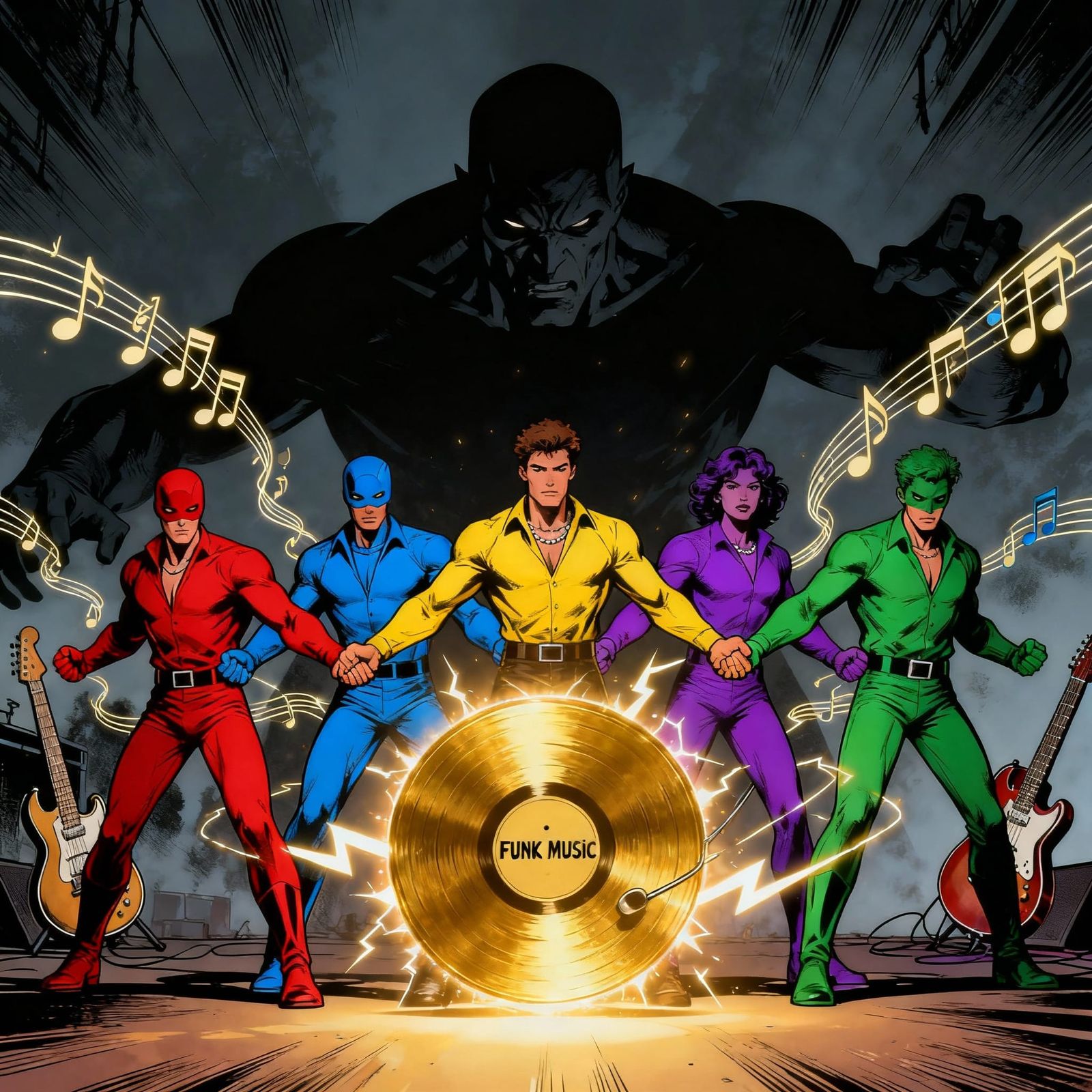 Groove Alliance Defends Funk Music in Comic Art Style