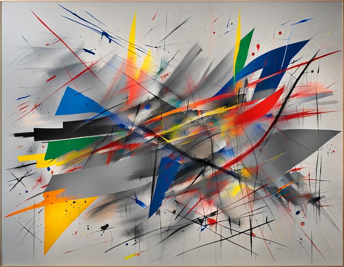 Abstract Painting in Style of Contemporary Art