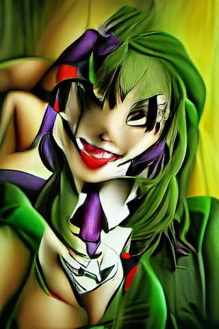 Anime Female Joker: DC Comics Villain