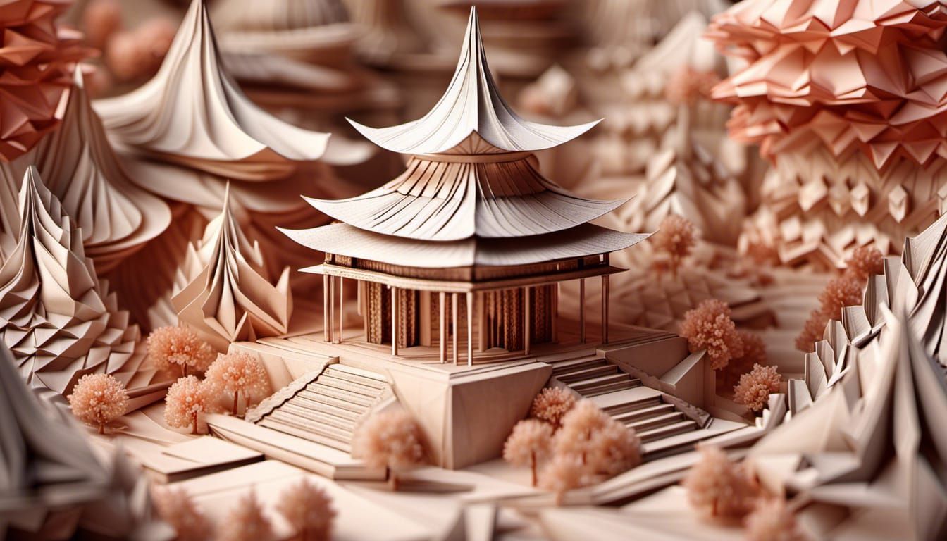 origami temple