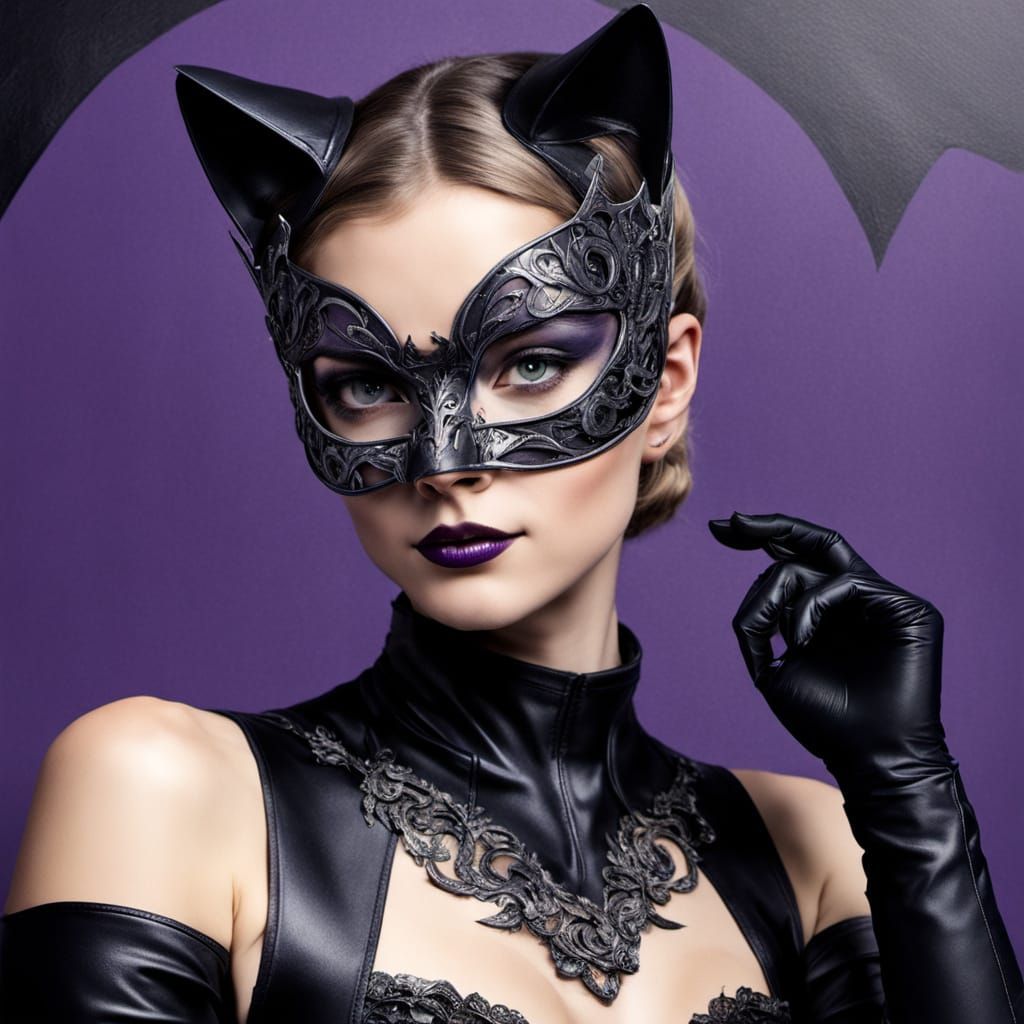 Elegant Thief in Feline Disguise