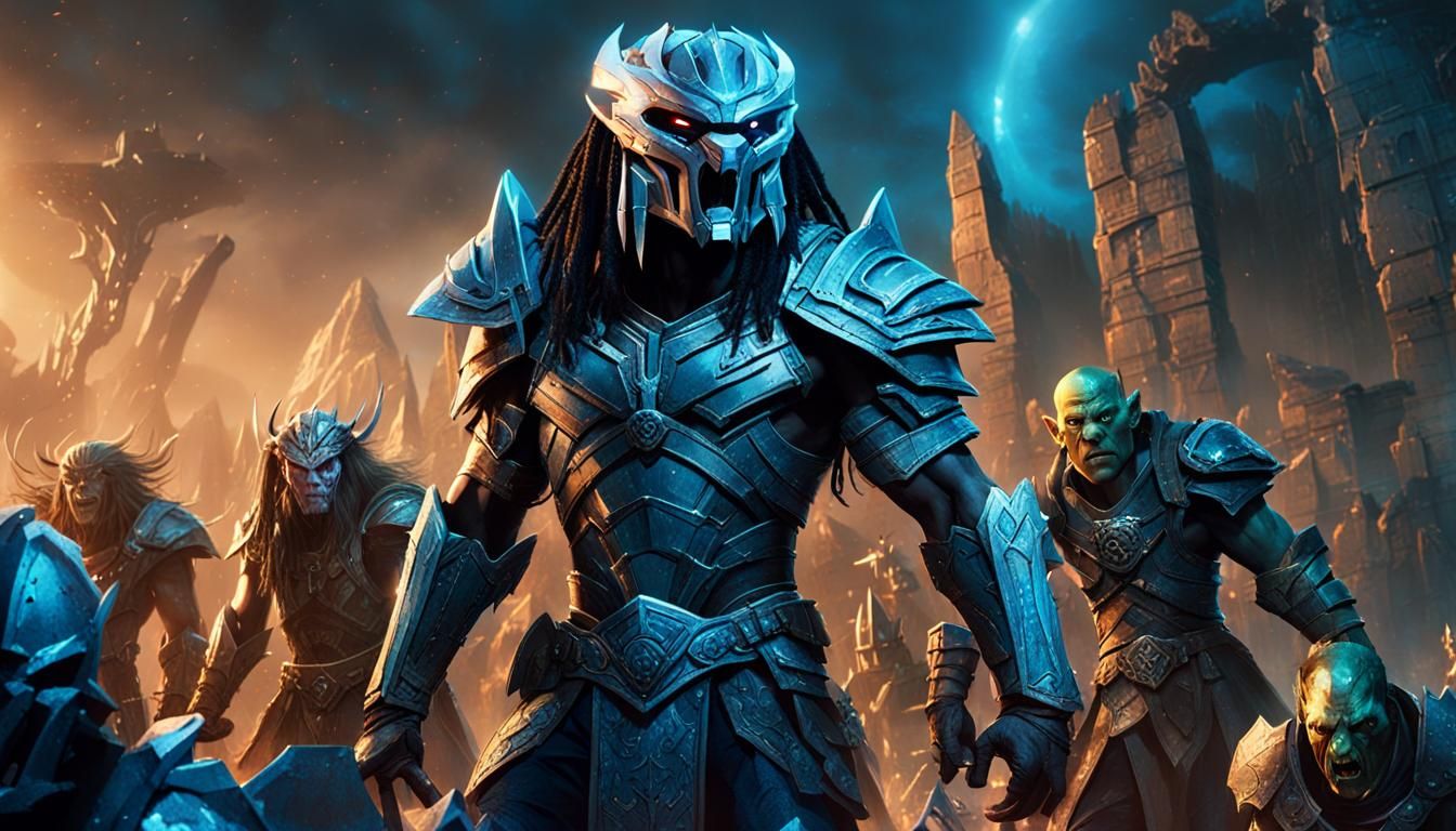 Predator and Elven King Victory in Arena