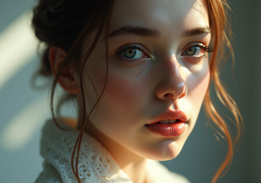 Detailed Digital Portrait of Agla in Ethereal Light