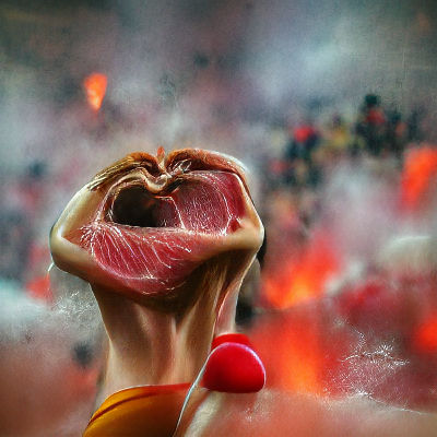 Abstract Burst of Light and Color