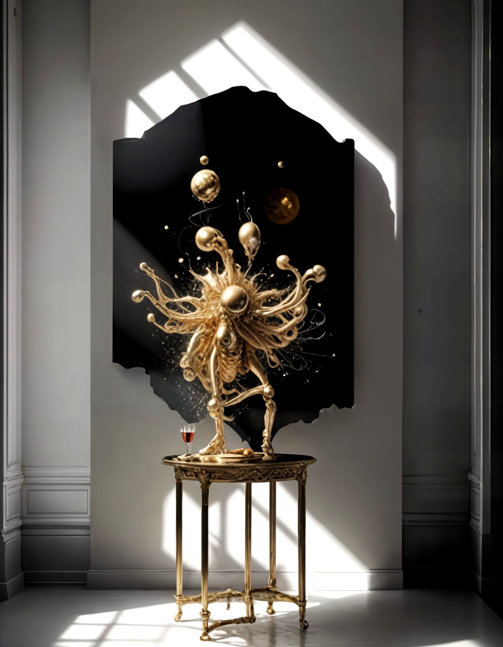 Sculpture: on table in another Hallway