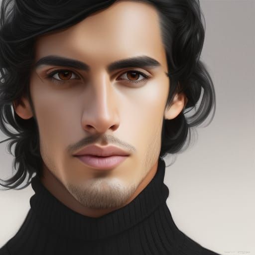 Handsome Spanish Model Portrait with Dynamic Lighting