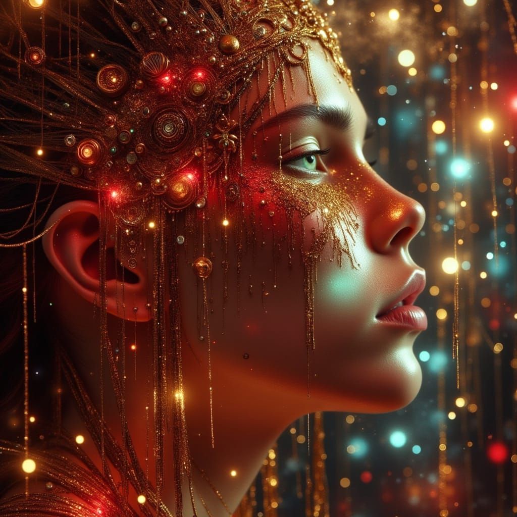 Queen's Visionary Face in Hall of Eternal Engines