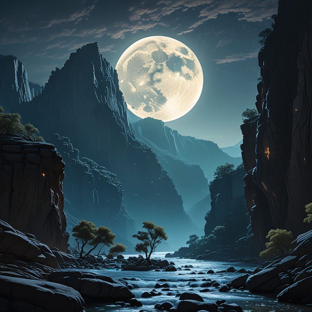 Surreal Nighttime Landscape of Gorges du Verdon