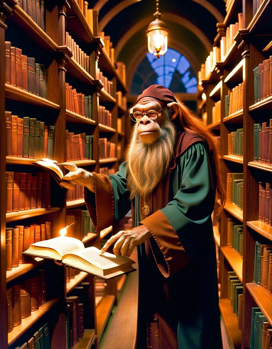 Orangutan Librarian in Discworld's University Library