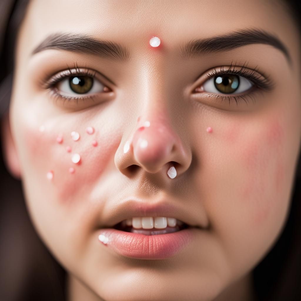Pimple Extraction Close-Up: Professional Dermatology Photo