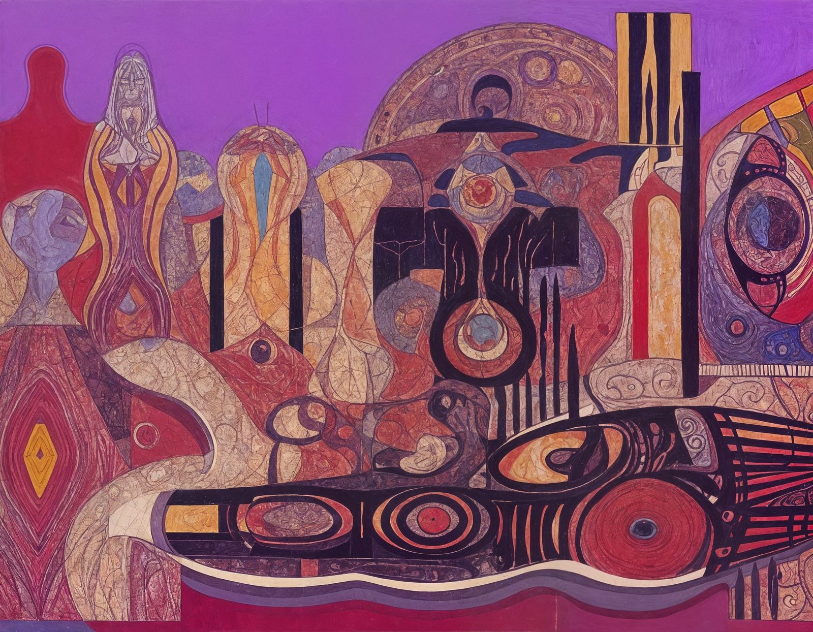 Surrealist Masterpiece with Parallax Depth