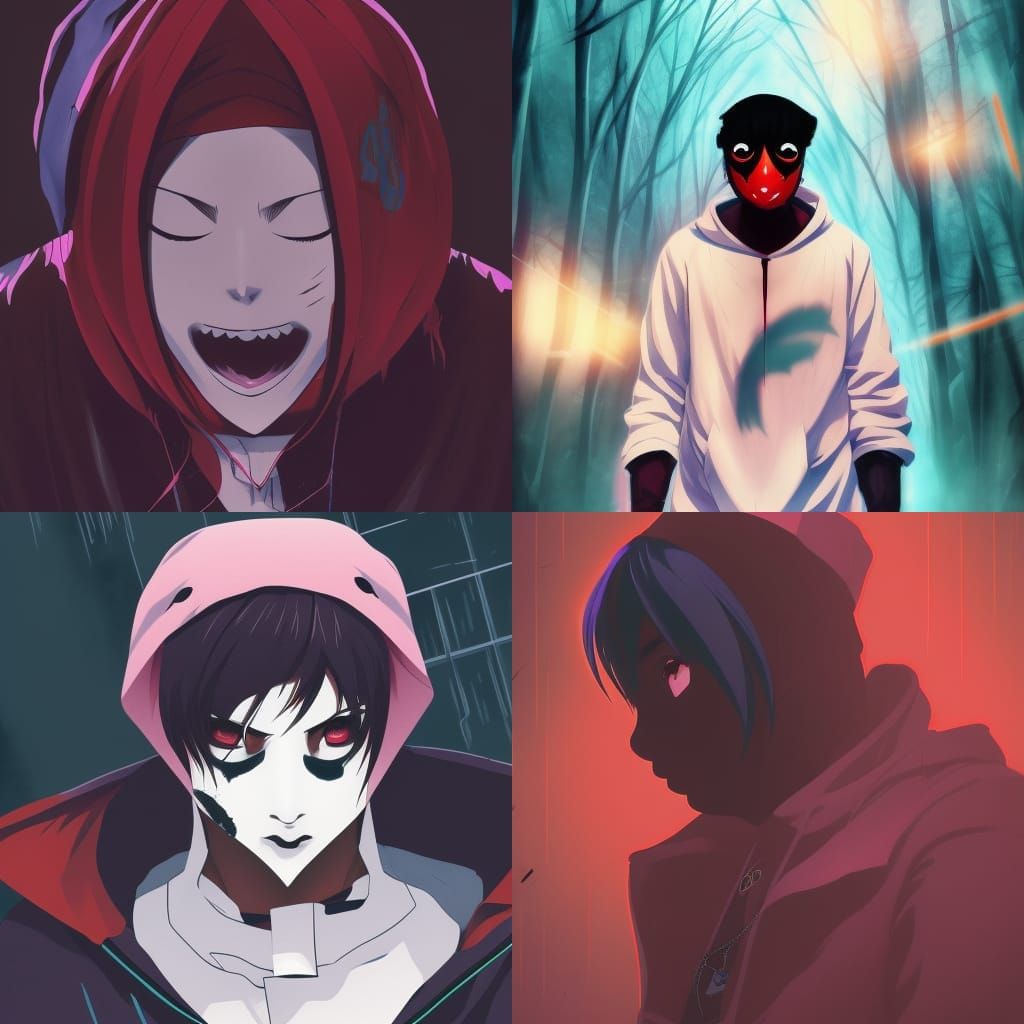 Anime Style Ghostface Concept Art