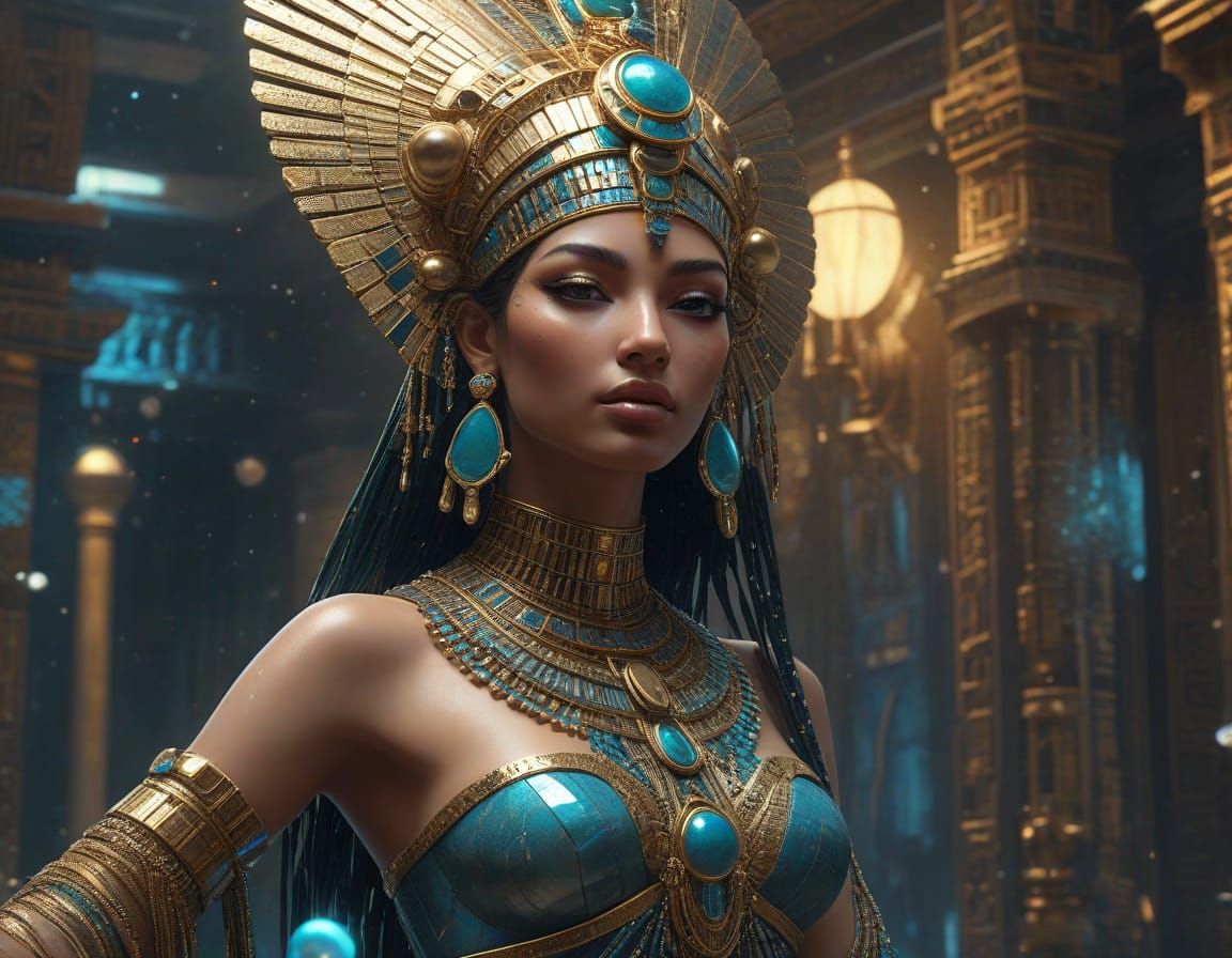 Ancient Egyptian Goddess Isis Struts Across the Cosmos in Lu...