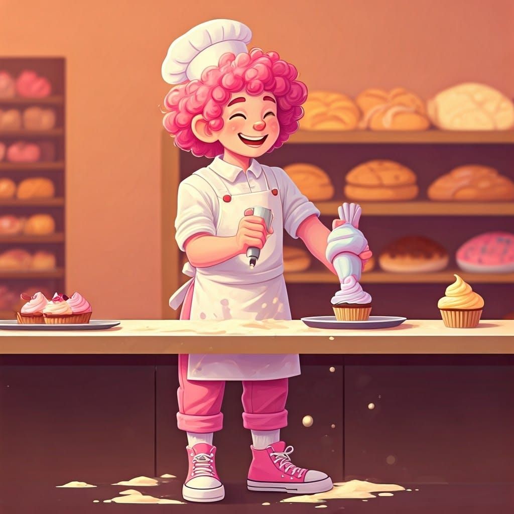 Bubble Berry's Flour-Dusted Cupcake Decorating, Whimsical Ar...