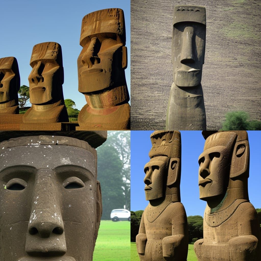 Mysterious Moai Statue of Easter Island