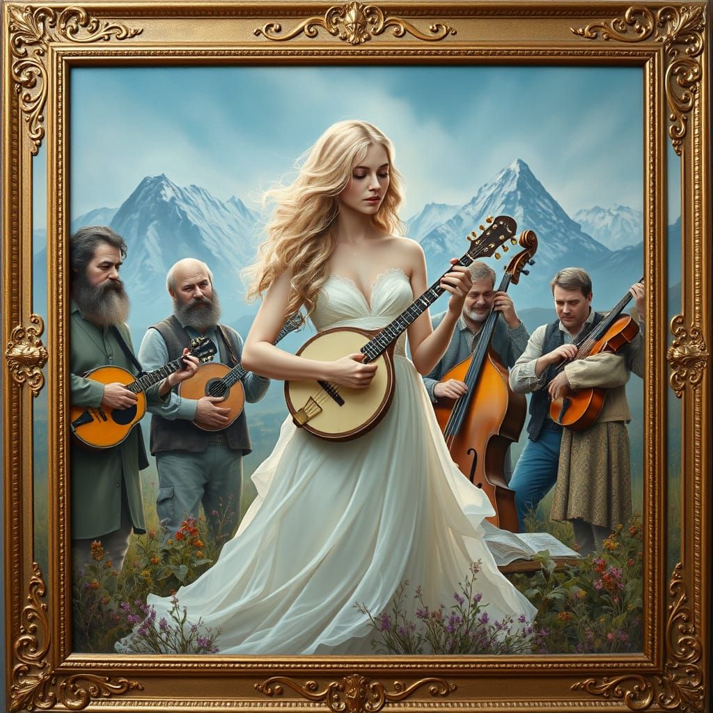 Gilded Serenade in the Arctic Mountains