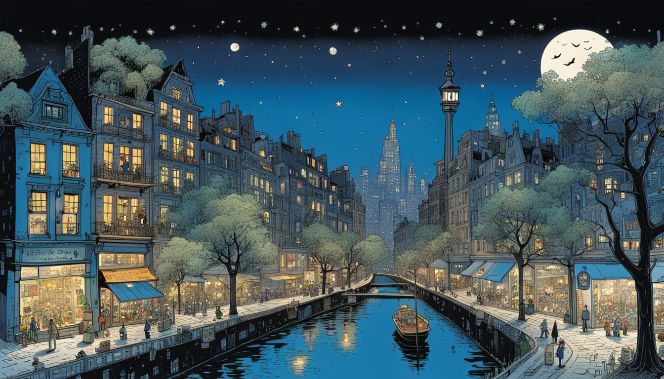 City magic scene