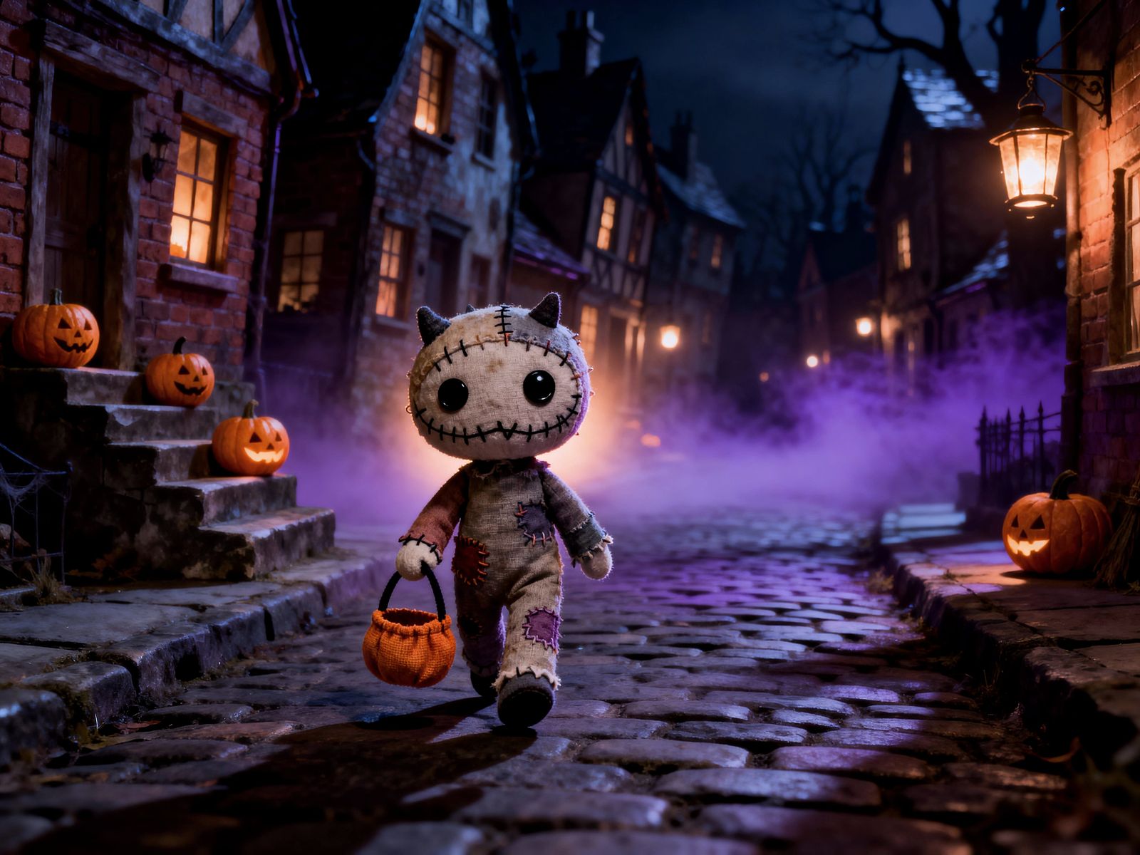 Dark Whimsical Halloween: Candy Collector in Victorian Villa...