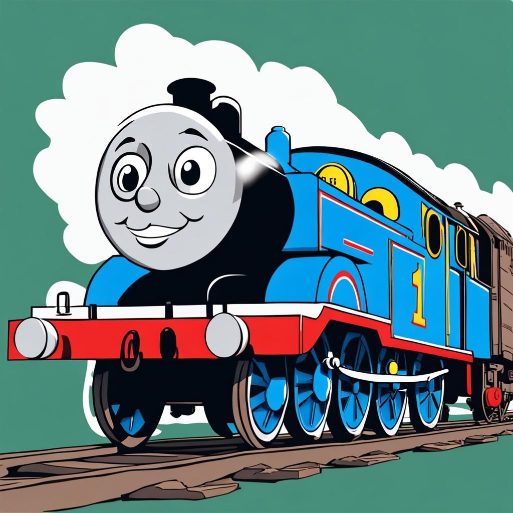 Thomas the Tank Engine in UPA Style