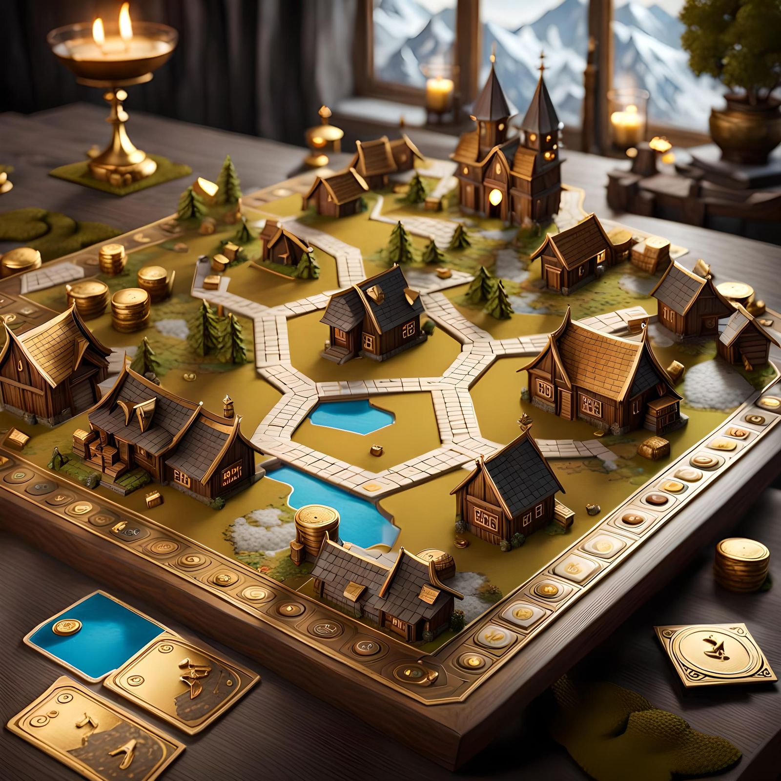 Nordic Board Game with 3D Texture