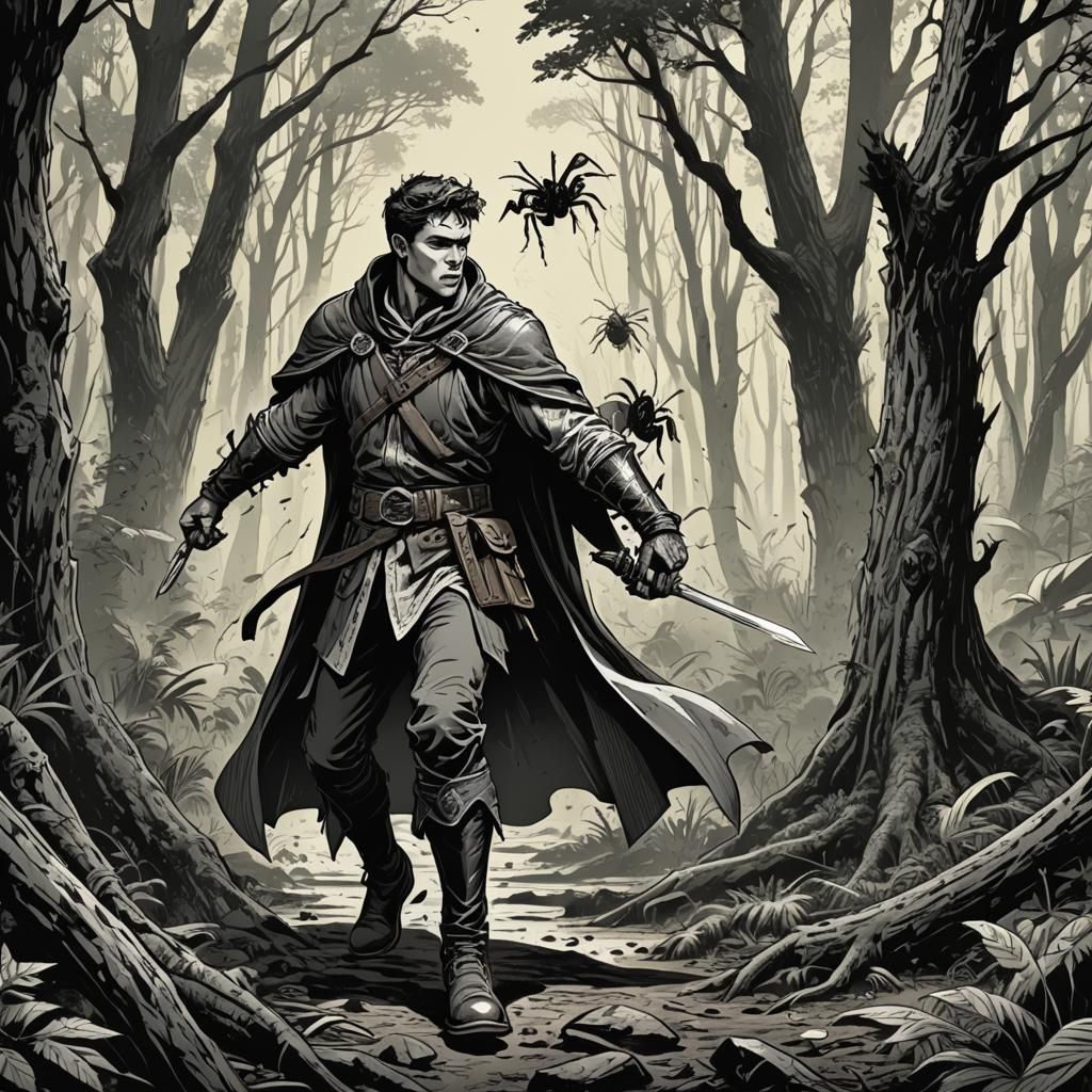 Comic Book Action: Teen Battles Giant Ants