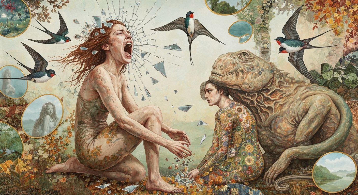 Angel of Memories Screaming Amid Broken Mirrors, Bio Art Col...