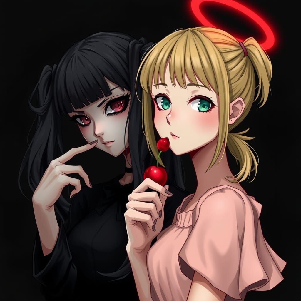 Innocent Girl vs. Mischievous Anime Character