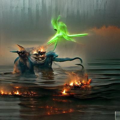 Avatar Yoda Sea Monster in Sinister Style