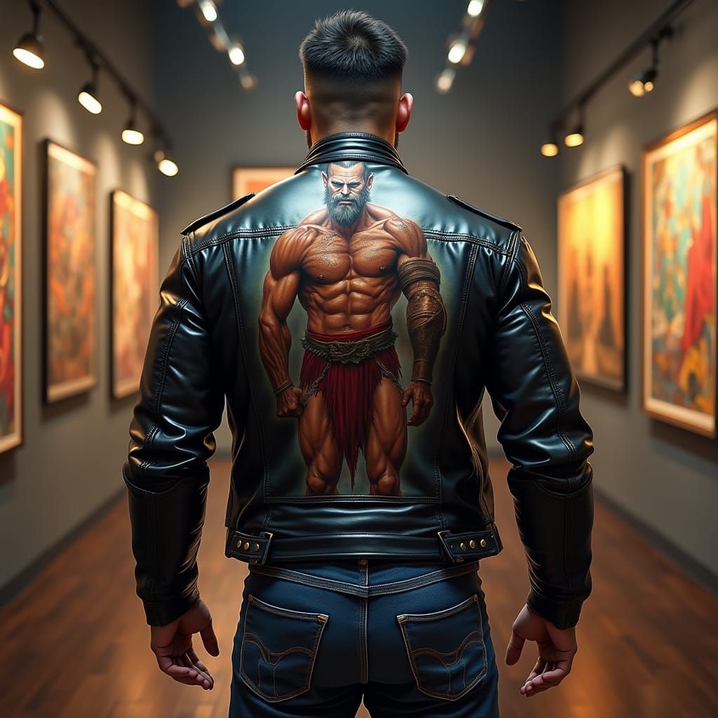 Gladiator Tattoo in Art Gallery as Splash Art