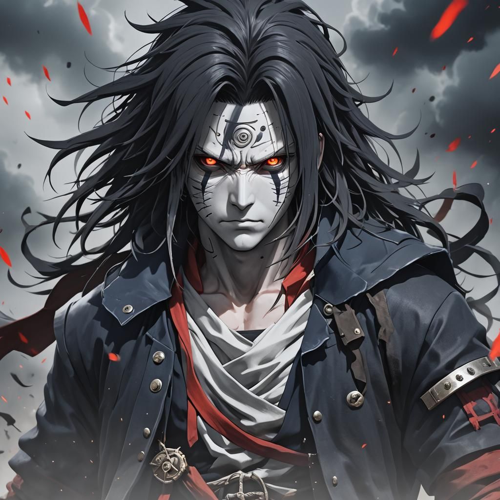Madara Portrait in Detailed 3D Anime Style