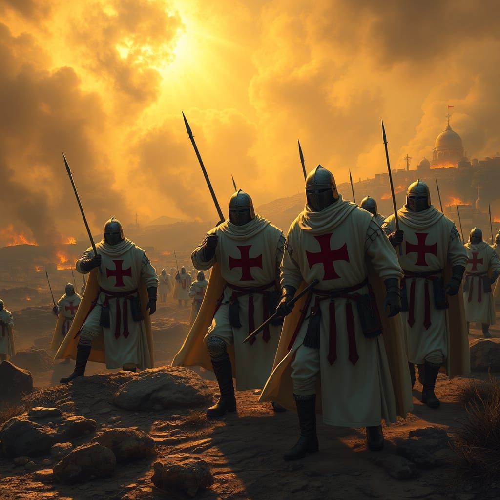 Knights Templar Attack Jerusalem in Photorealistic Detail