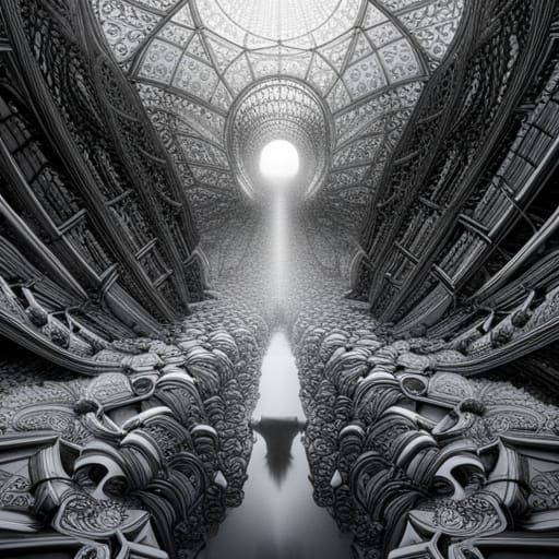 Confusing Surrealism in Silver Nitrate Photo Style