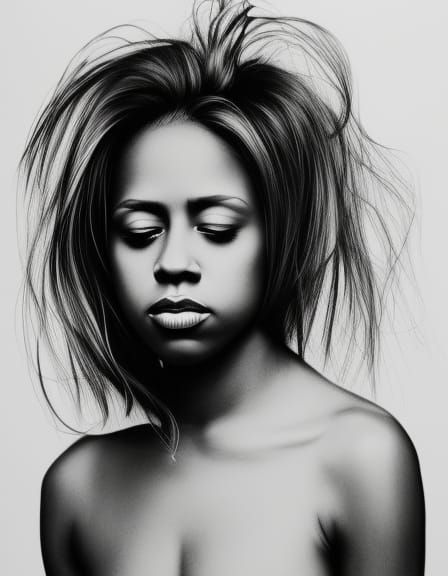 Drawing of Stacy Dash by Alessio Albi