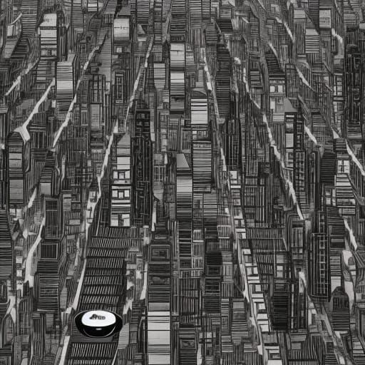 Retro Gas Station on Mars: Detailed Matte Painting