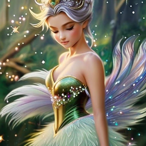 Charming Chibi Tinker Bell with Fairy Dust