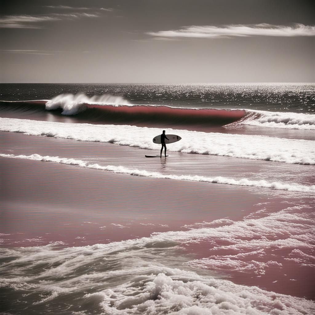 Infrared photos surfer,torquay,australia hasselblad 1600f, z...