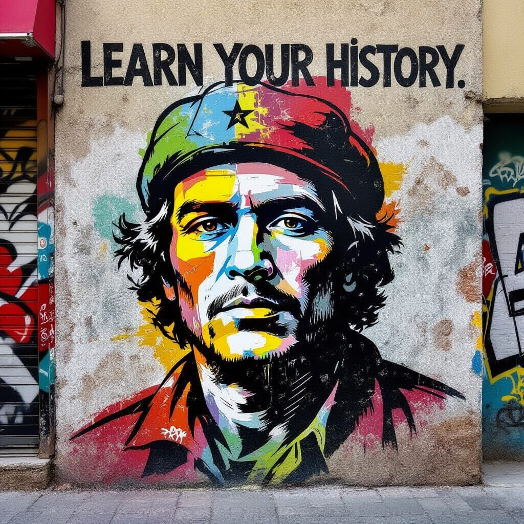 Learn Your History Street Art Masterpiece