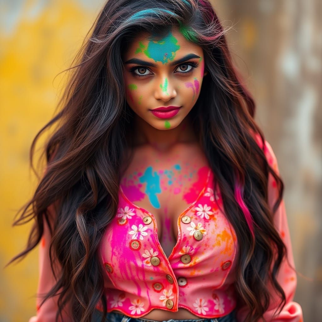 Exotic Holi Festival Beauty Unveiled