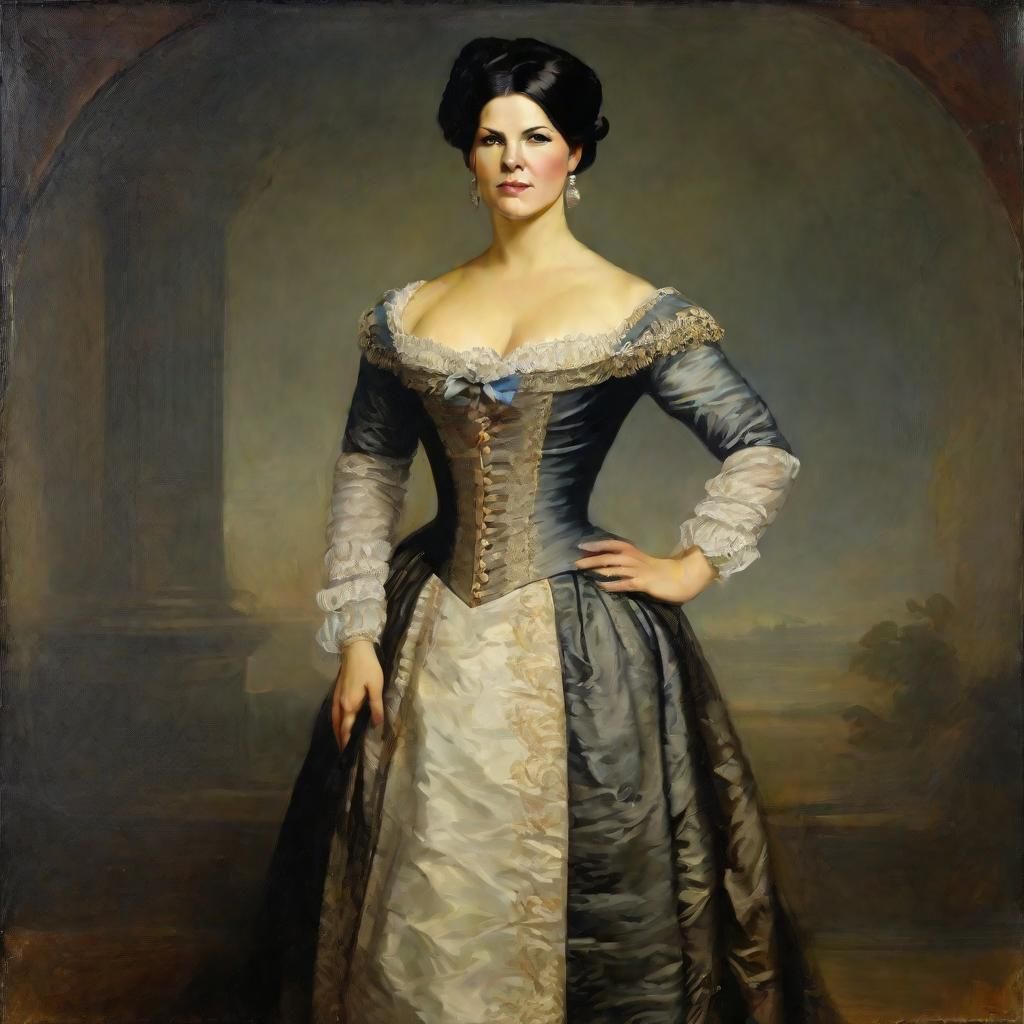 Elegant 1830s Gentleman Portrait in Romanticism Style