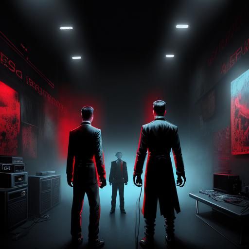 Brothers in Shadow: A Cinematic Electronic Music Still