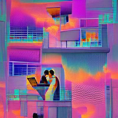 Abstract Psychedelic Design in Digital Art