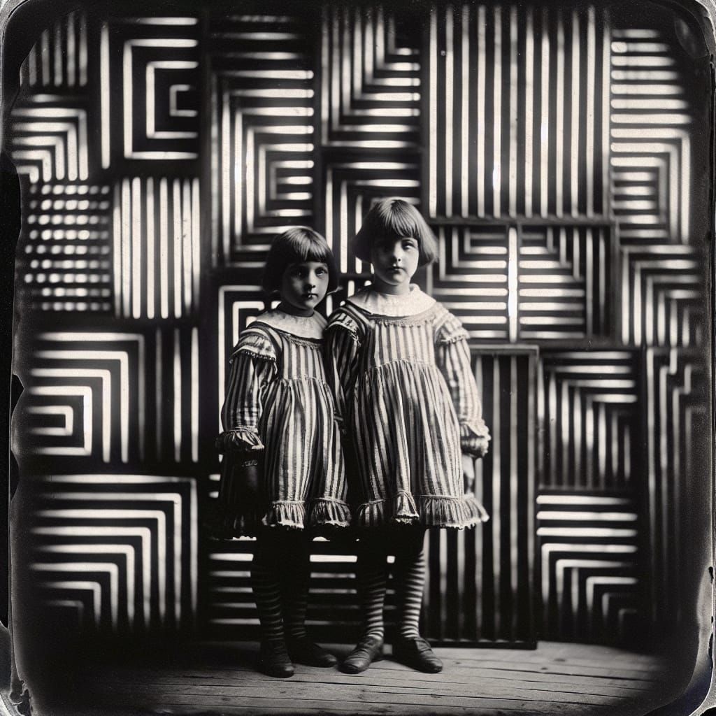 Geometric Stripes in a Dada-Inspired Silver Nitrate Photogra...