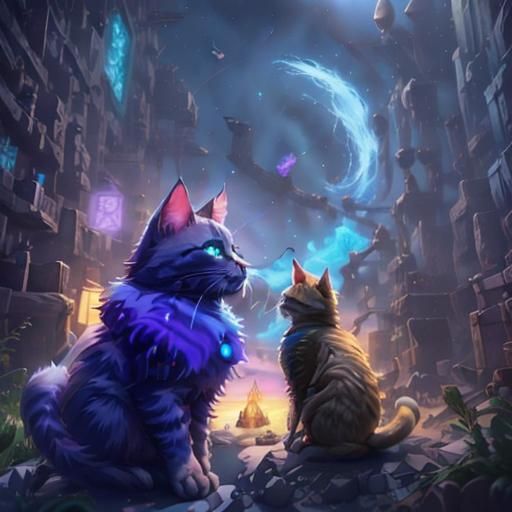 <lora:Cats:1.0> Cute Crystal cat, intricately detailed, Unreal Engine