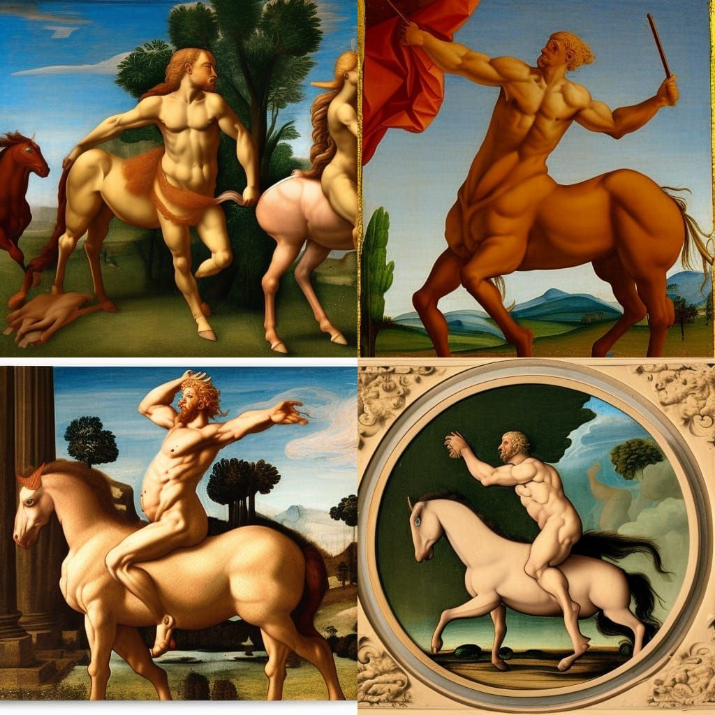 Renaissance Centaur Inspired by Greek Mythology