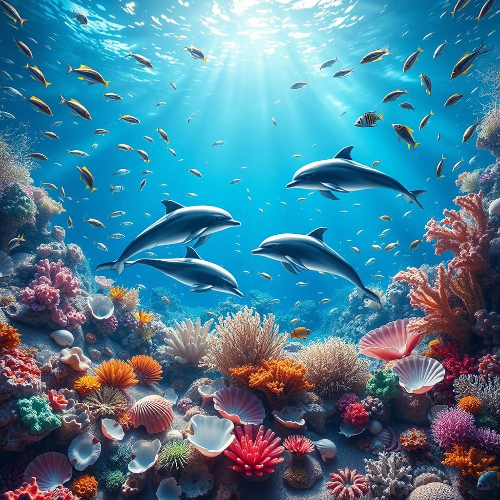 Beneath the Waves: A Radiant Ocean Scene